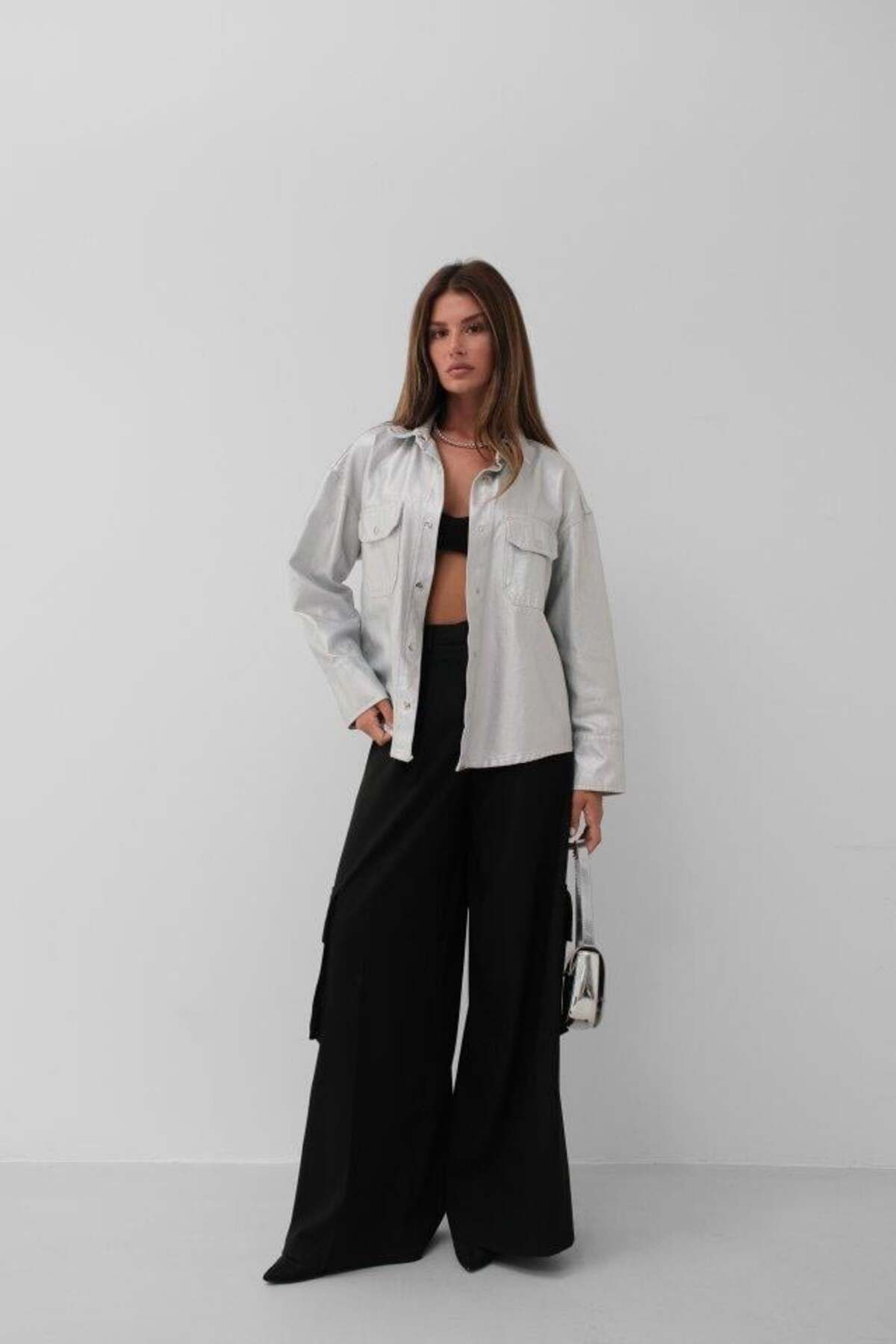 modamtn Metalik Denim Ceket