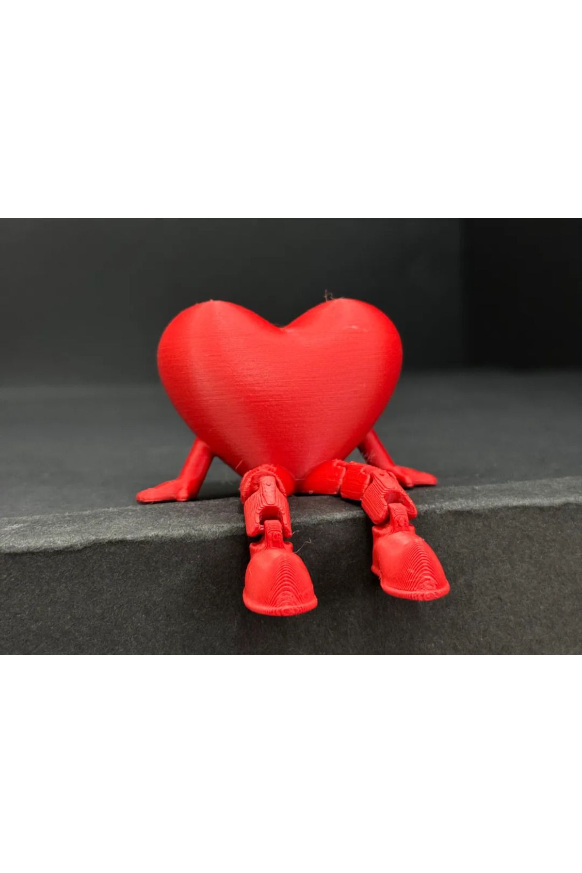 TSC Oturan Kalp hediyelik Mini Obje Sevgililer Günü 12CM