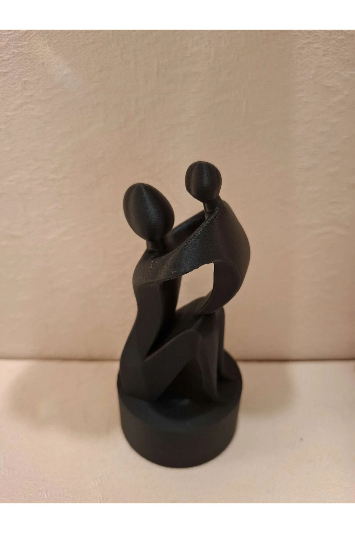 TSC Anne ve Bebek Ev Masüstü Dekoratif Hediyelik Obje Siyah Renk 14CM