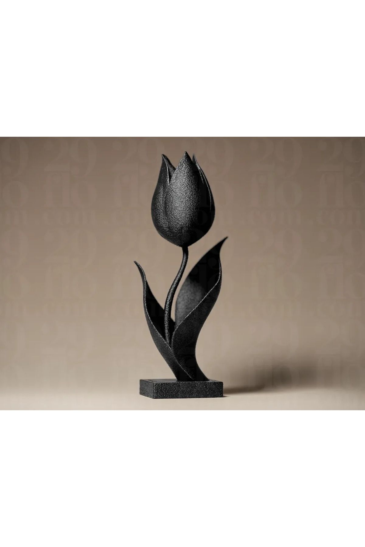 TSC Lale Dekor Figur Carbon PLA Malzeme Ev Dekorasyon 14CM