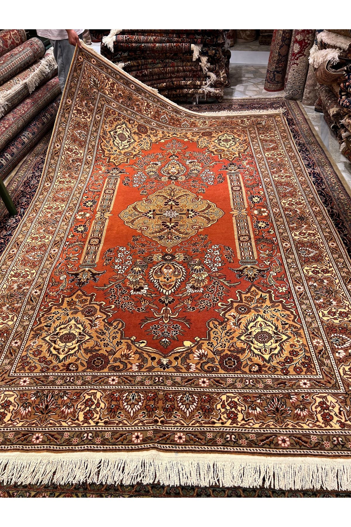 RD RAMAZAN DAĞ EL HALI SANATI El Dokuma Kayseri Hacılar Dokuması Birinci Sınıf Kalitesi Ebat 300x200