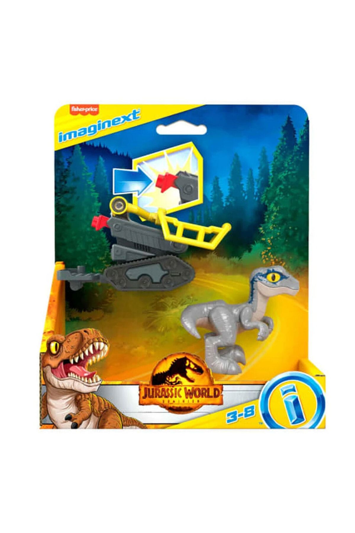 NECO TOYS Ima ginext Jura ssic World Figürler HKG16 - Yavru Beta ve Kapan