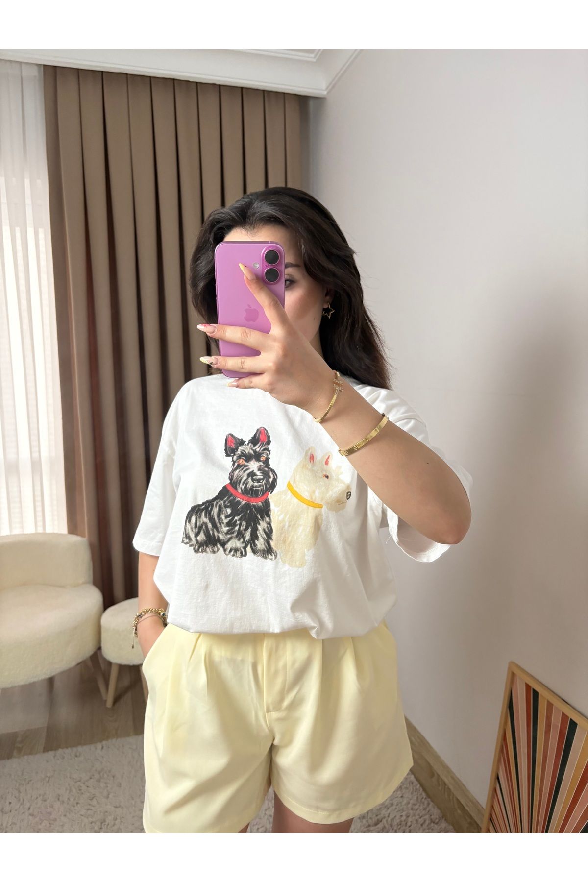MahraWear Köpek Baskı T-shirt