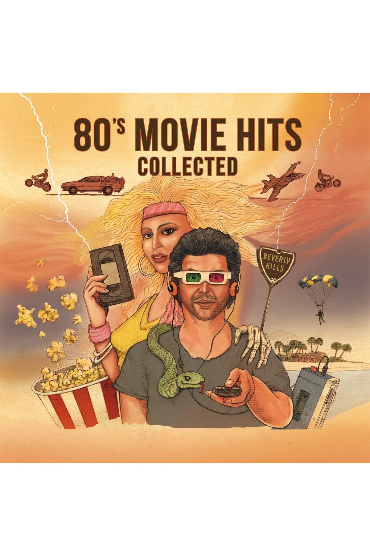 MUSIC ON VINYL Various – 80's Movie Hits Collected ( 2 Plak )