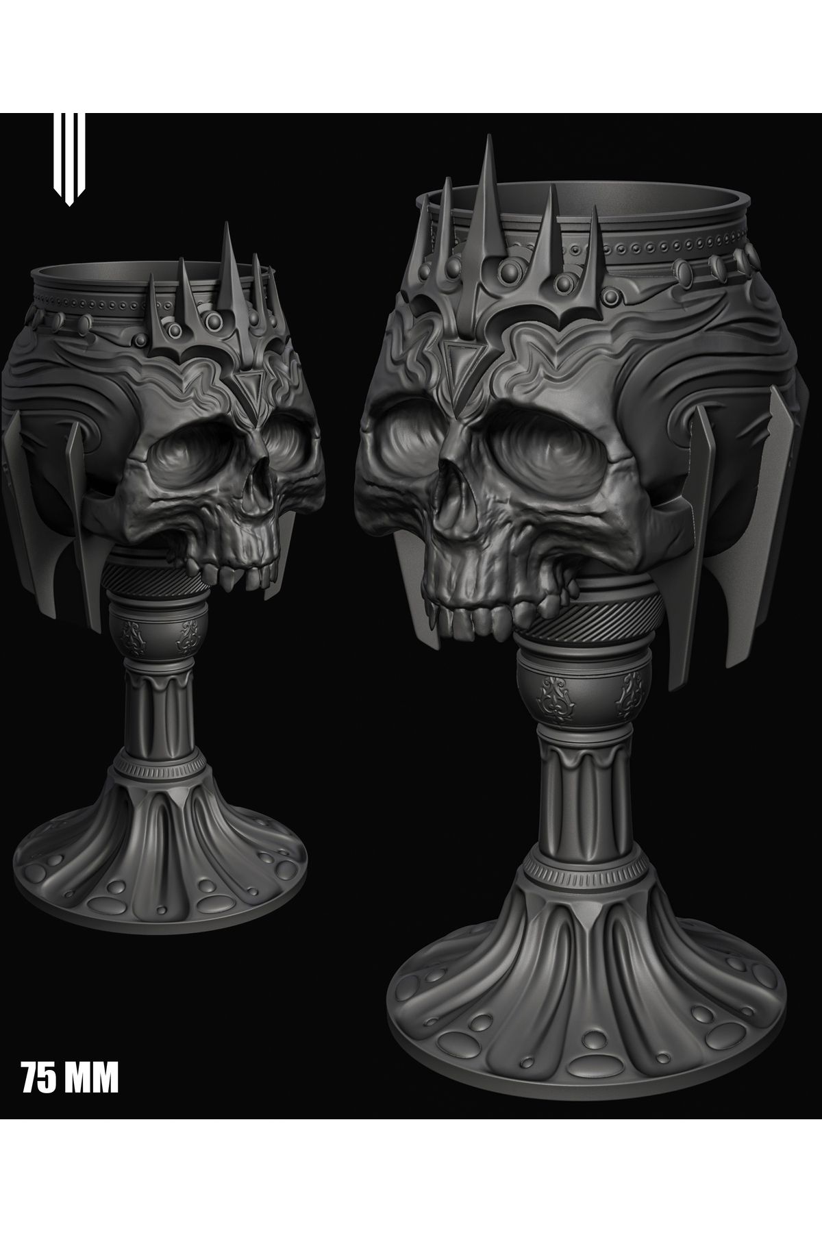 talaşoğlu Lanetin Tahtı - Gotik Kafatası Goblet (Ücretsiz)