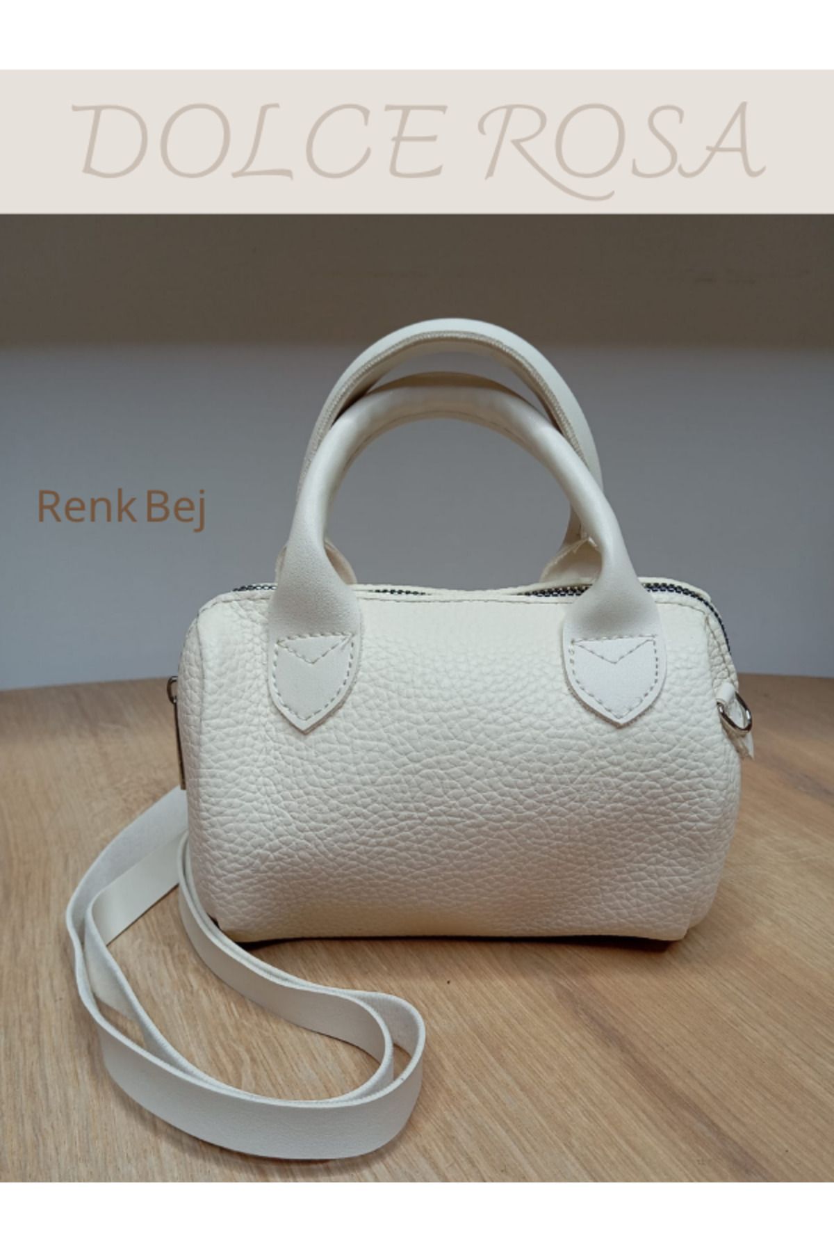 Dolce Rosa Kadın El ve Omuz Fermuarlı Model Çantası 20x10