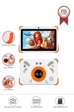 Torima Tablet 4GB 128GB Kılıf Hediyeli Çocuk Tableti T15 Beyaz