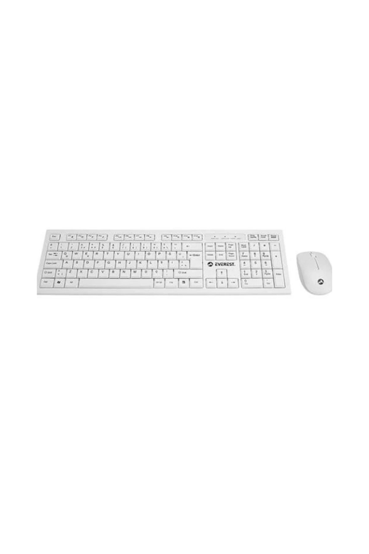 Everest KM-6121 Klavye Mouse Set Beyaz