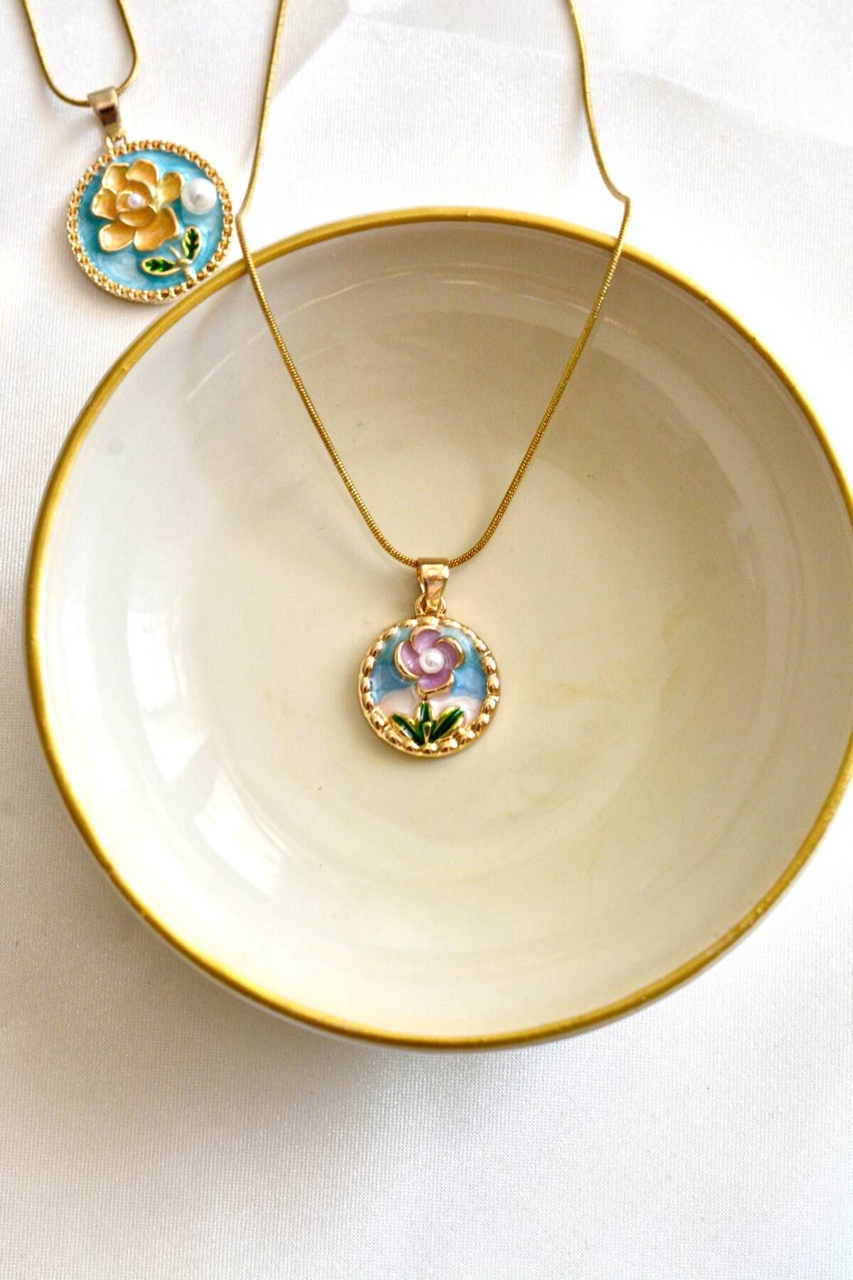 Viona Bijou 316l Çelik Özel Motif Sanat Kolye