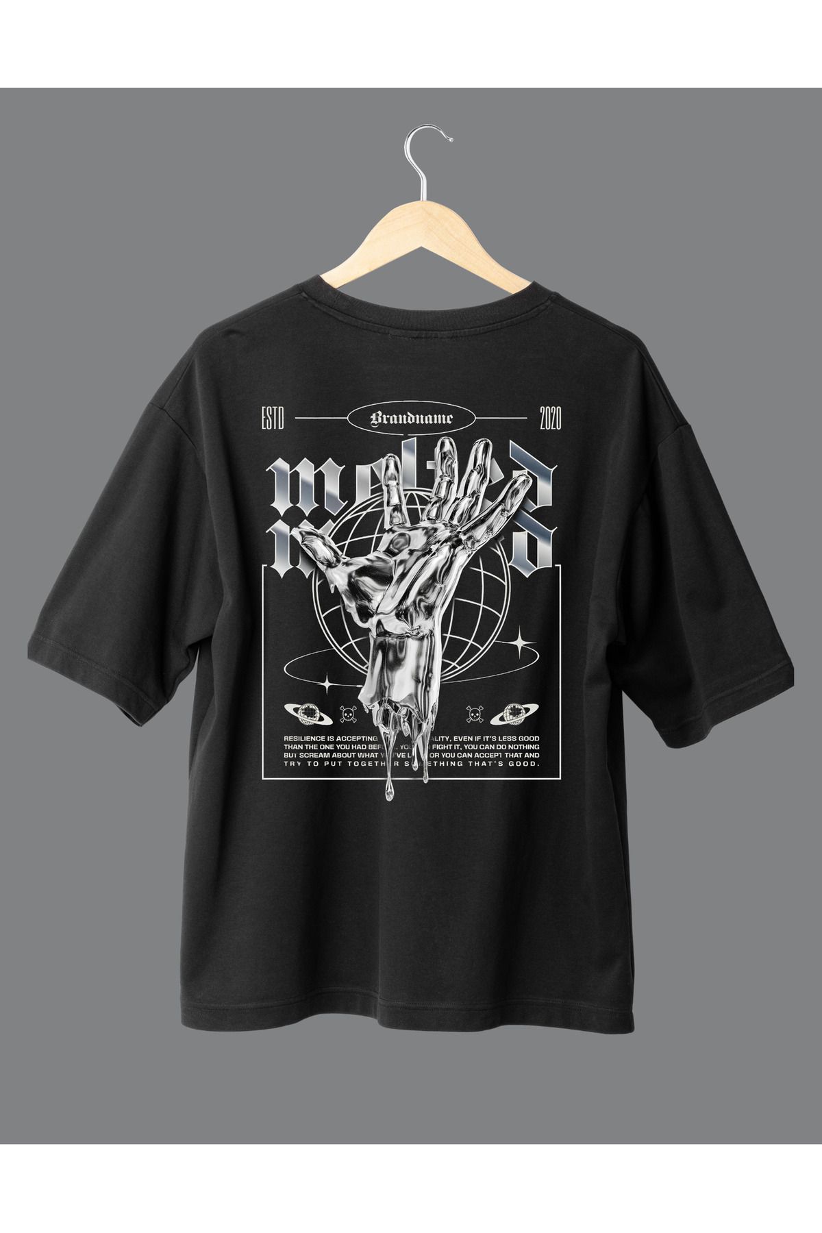 ZAFFİEL Unisex Brandname Oversize Tshirt