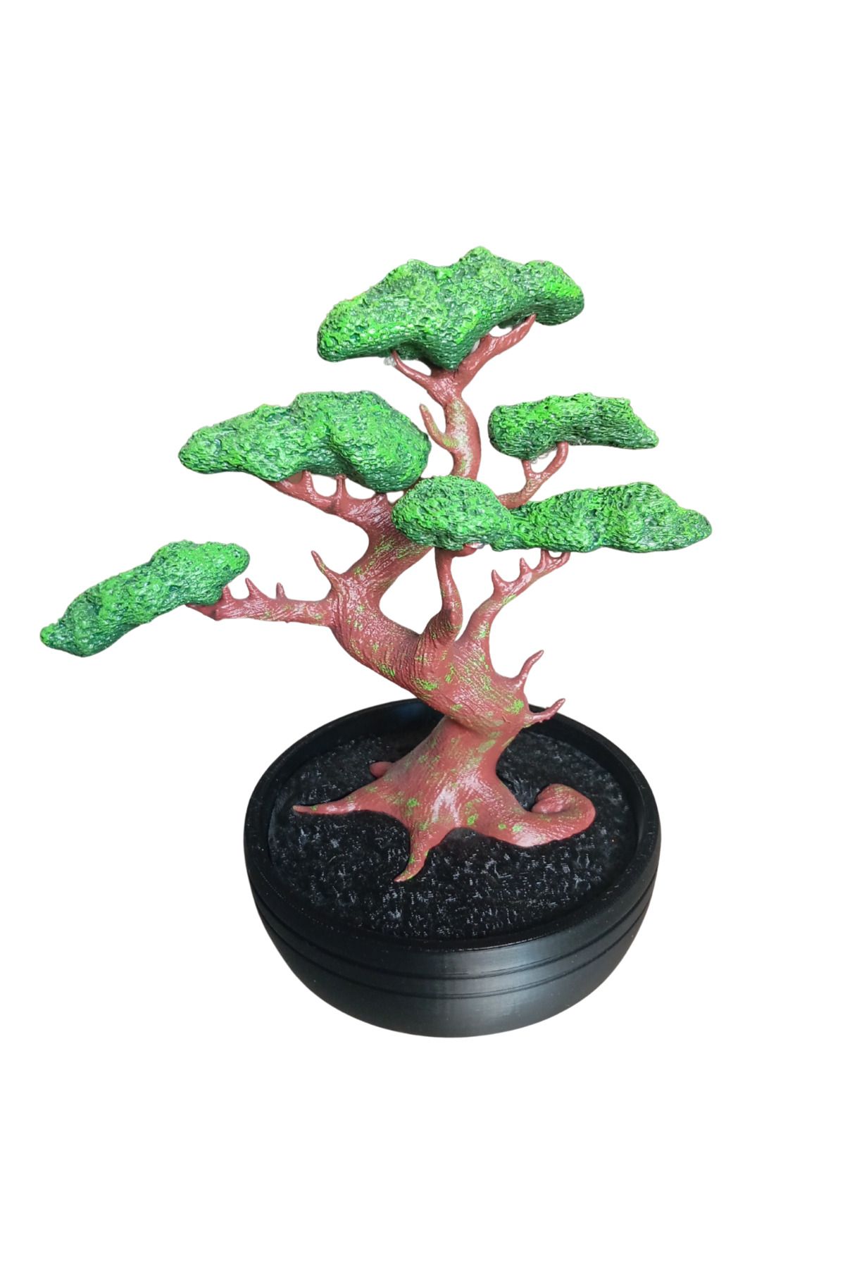 Olgun GiftShop Dekoratif Bonsai Ağacı Modern Yapay Plastik Ağaç 3D Tasarım