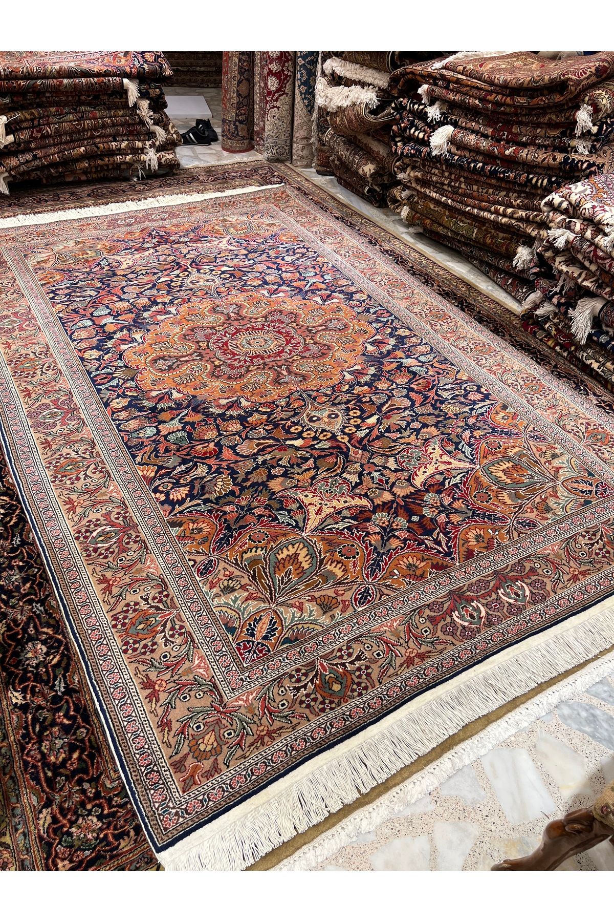 RD RAMAZAN DAĞ EL HALI SANATI El Dokuma Kayseri Karslıoğlu Dokuması Birinci Sınıf Kalitesi Muhteşem Bir Eser Ebat 300x200