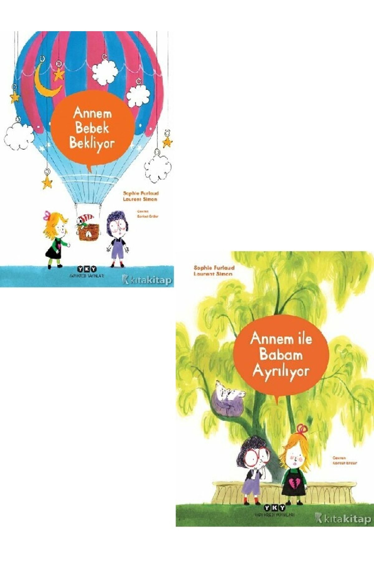 Destek Yayınları Annem Bebek Bekliyor - Annem İle Babam Ayrılıyor - Sophie Furlaud 2 KİTAP ( ÜCRETSİZ KARGO )