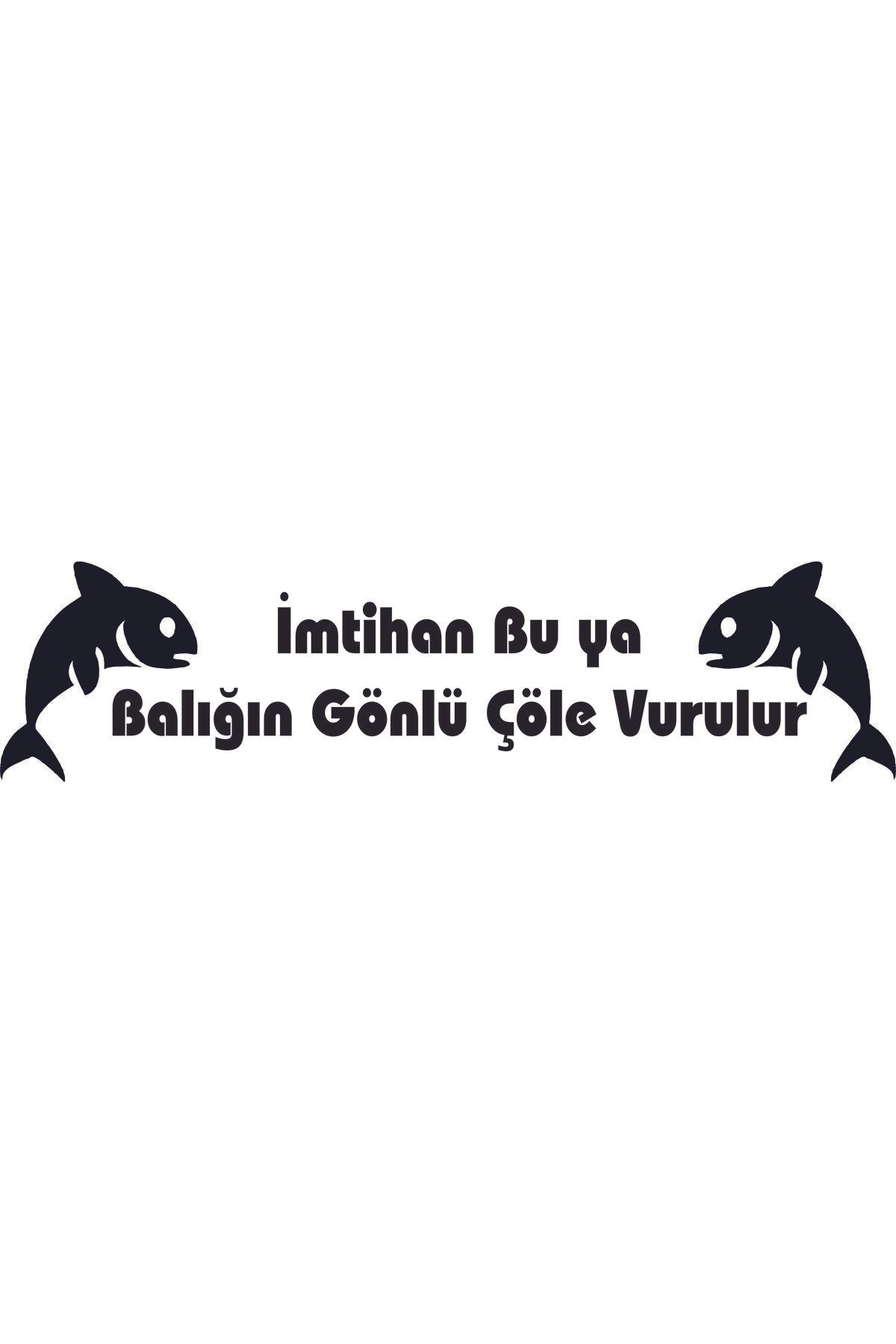 Birim Matbaa İmtihan Bu ya Balığın Gönlü Çöle Vurulur OTO ARMA STİCKER (85X20 CM)