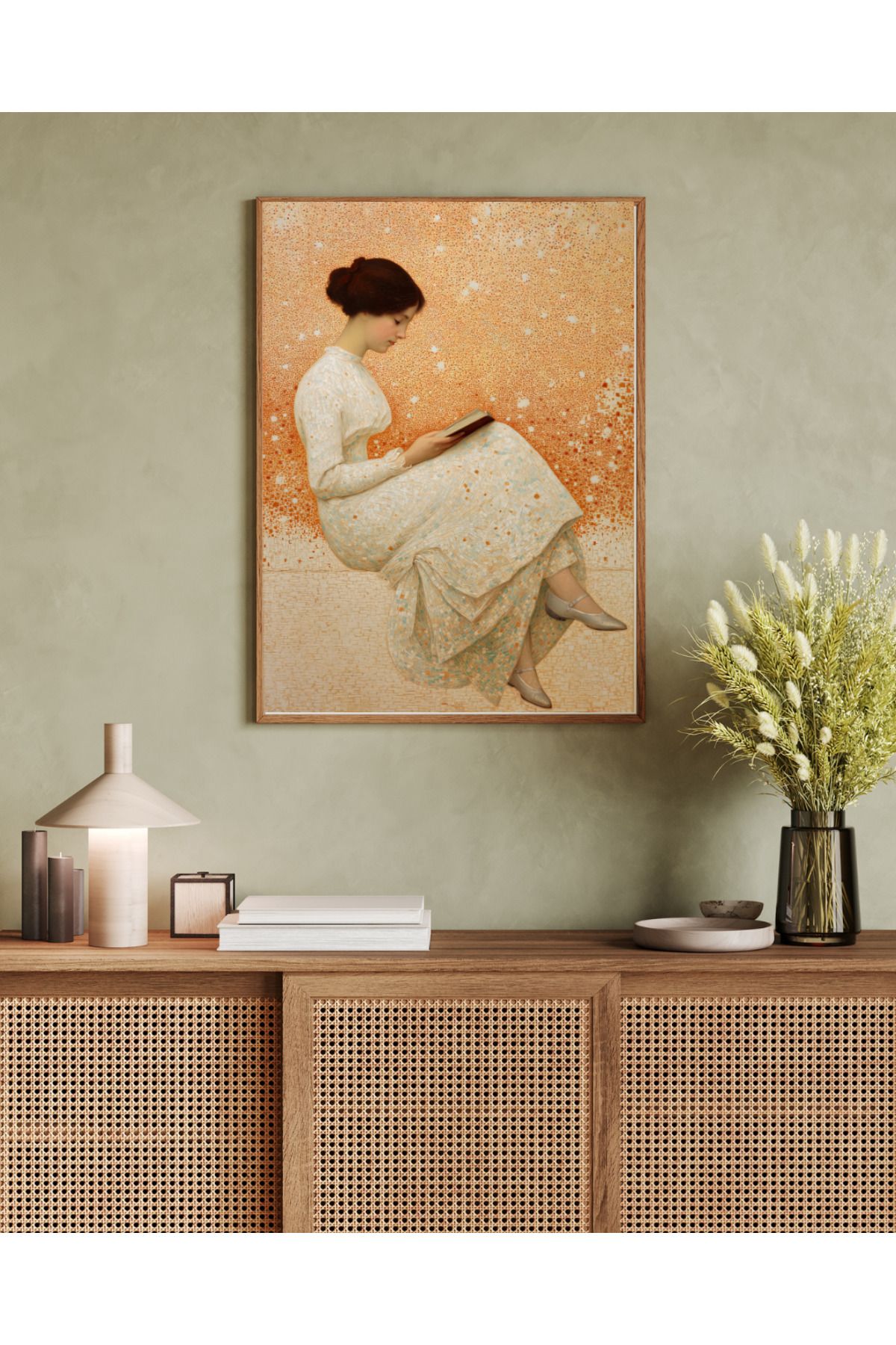 woodhomeworks tek parça salon ofis dekor tablo