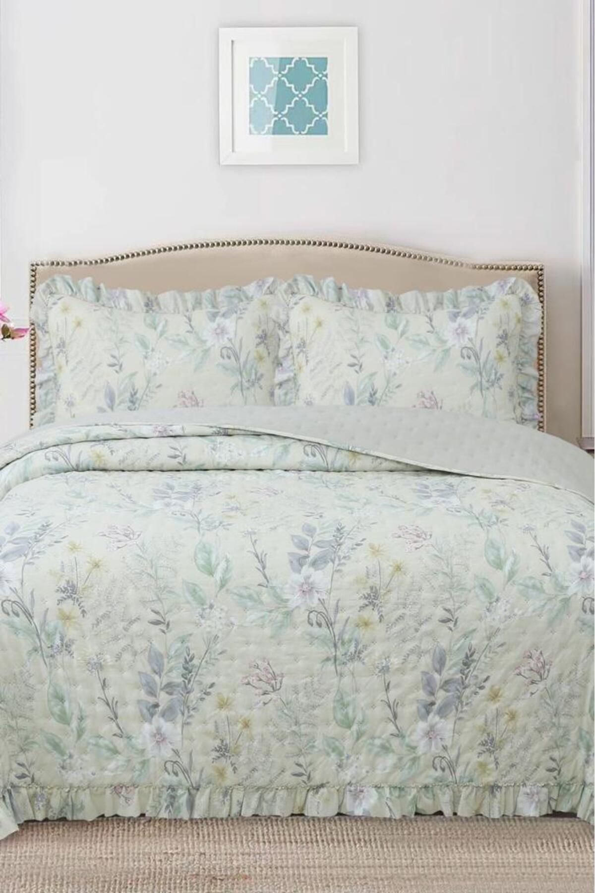Çeyiz Diyarı Breeze Orman Çiçekleri Çift Kişilik Yatak Örtüsü 240x260