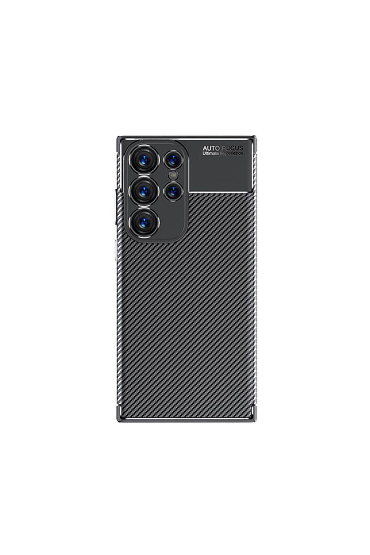 GRABONO SAMSUNG GALAXY S24 ULTRA Kılıf Karbon Fiber Görünümlü Ultra İnce Premium Carbon Case