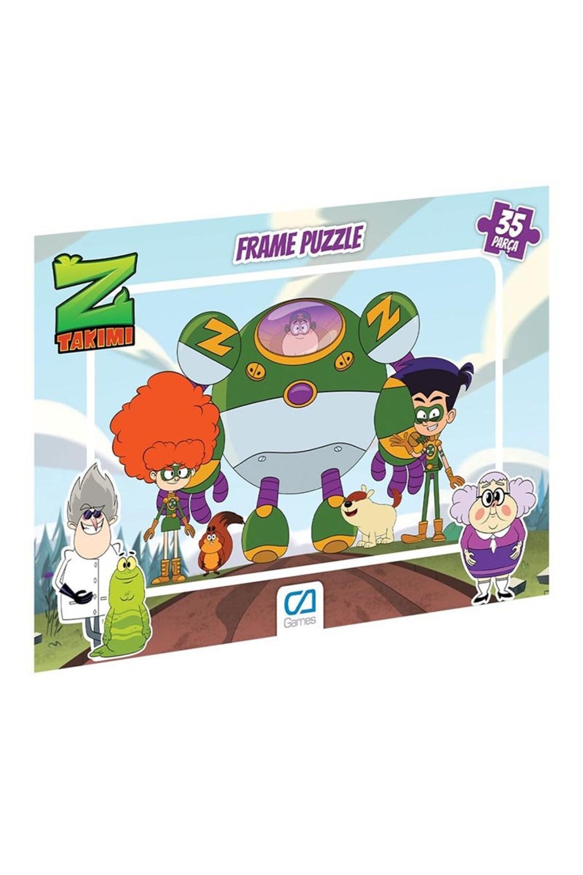 mavi su dünyası Z Takımı Frame Puzzle 35 Parça - Fiyatı, Yorumları