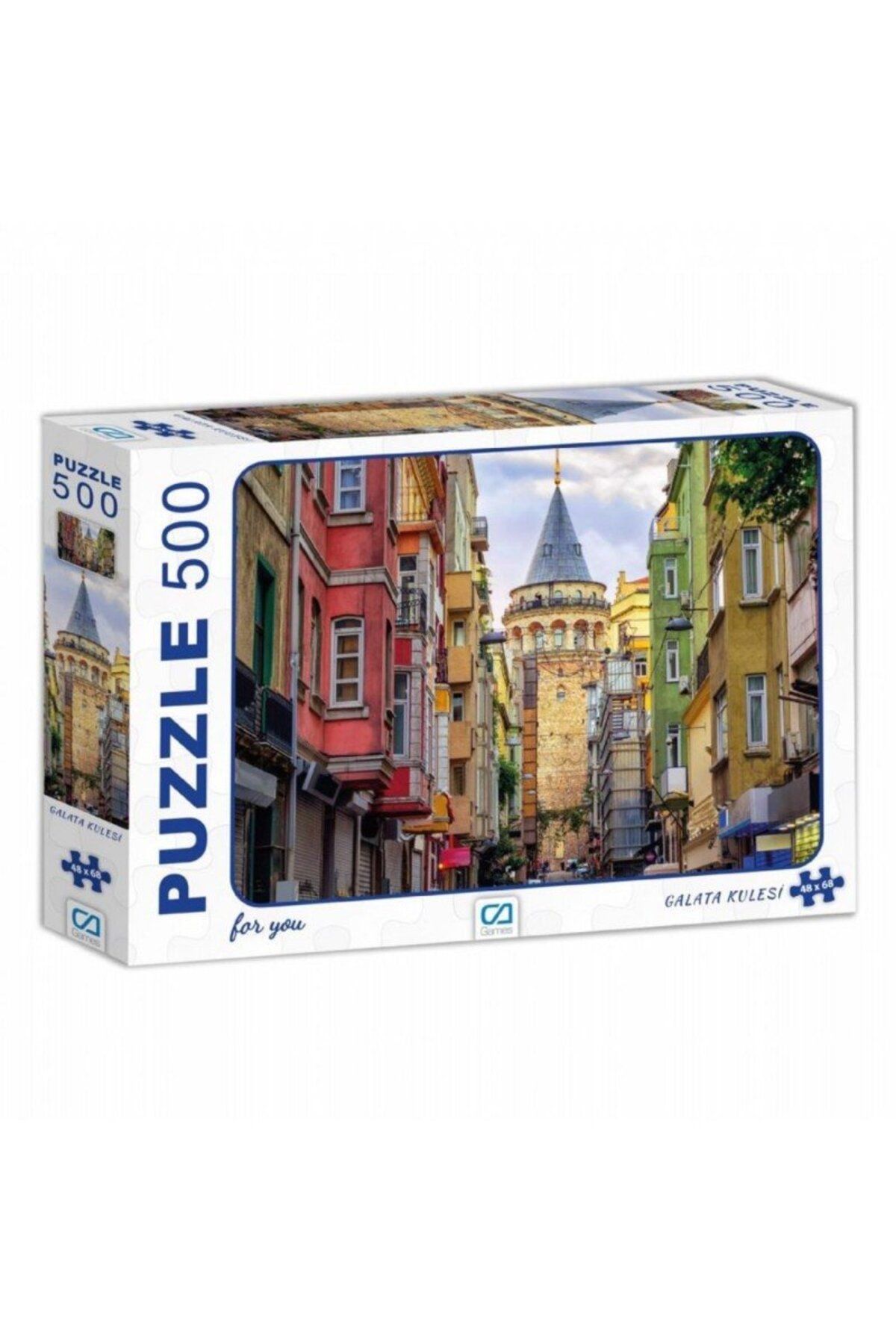 mavi su dünyası Galata Kulesi Puzzle 500 Parça