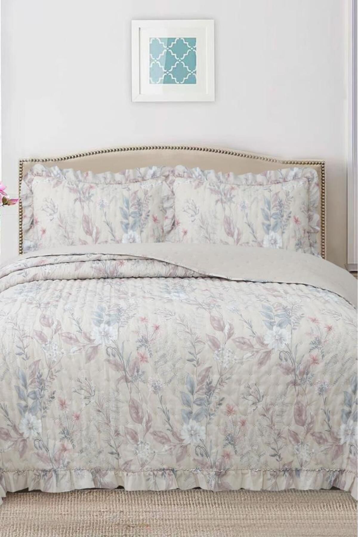 Çeyiz Diyarı Breeze Orman Melodisi Çift Kişilik Yatak Örtüsü 240x260