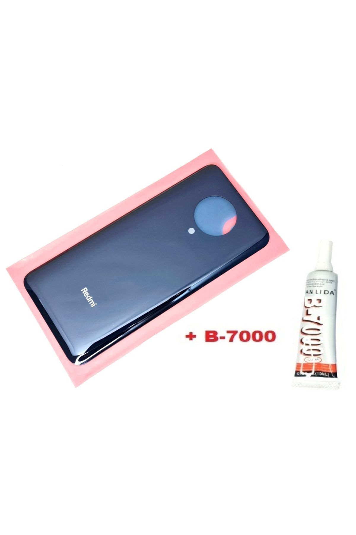 indirimplus Xiaomi POCO F2 Pro Arka Kapak Batarya Pil Kapağı (CAM+B 7000) SİYAH