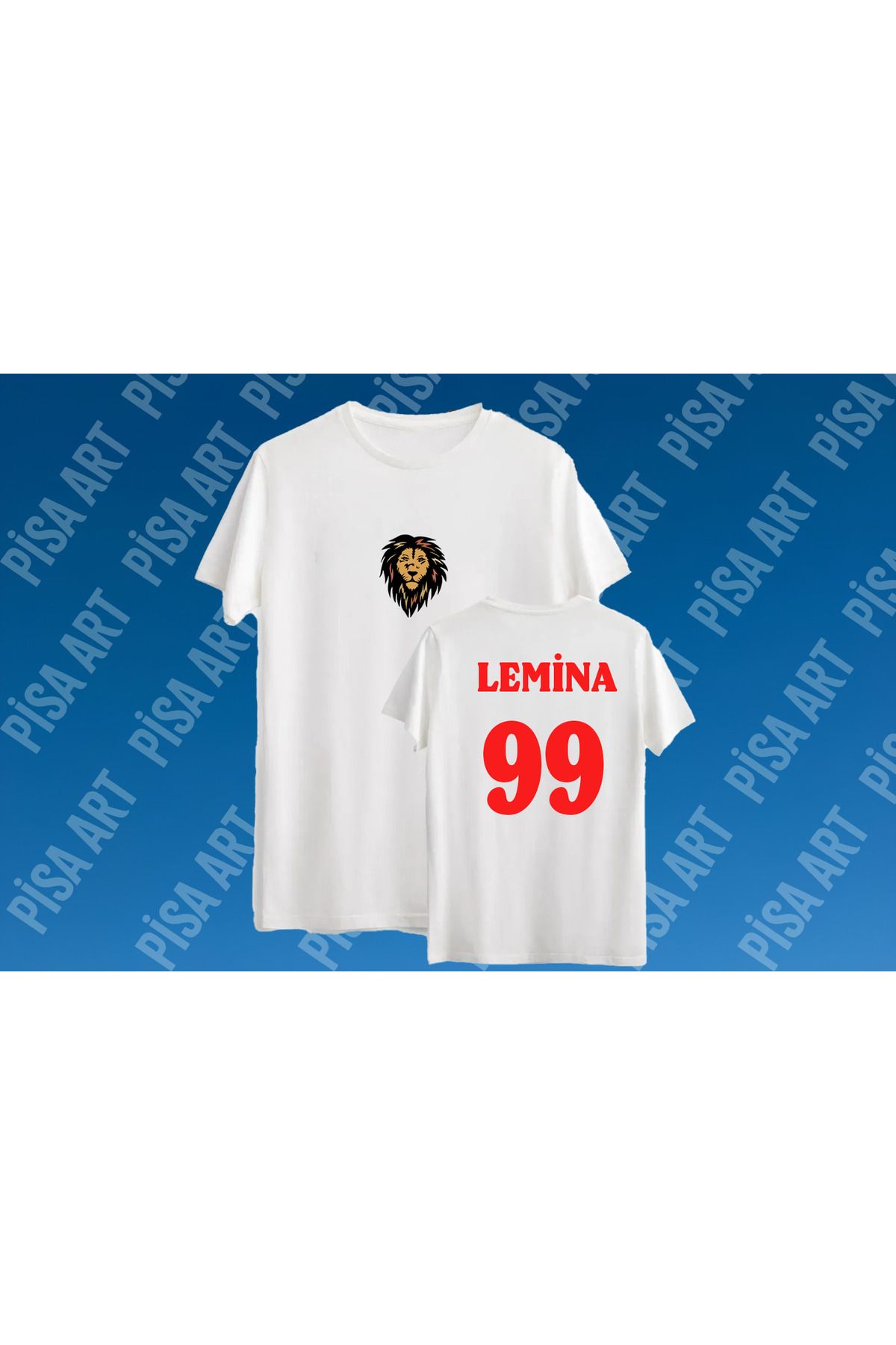 Pisa Art Mario Lemina 99 Özel Tasarım Taraftar T-Shirt