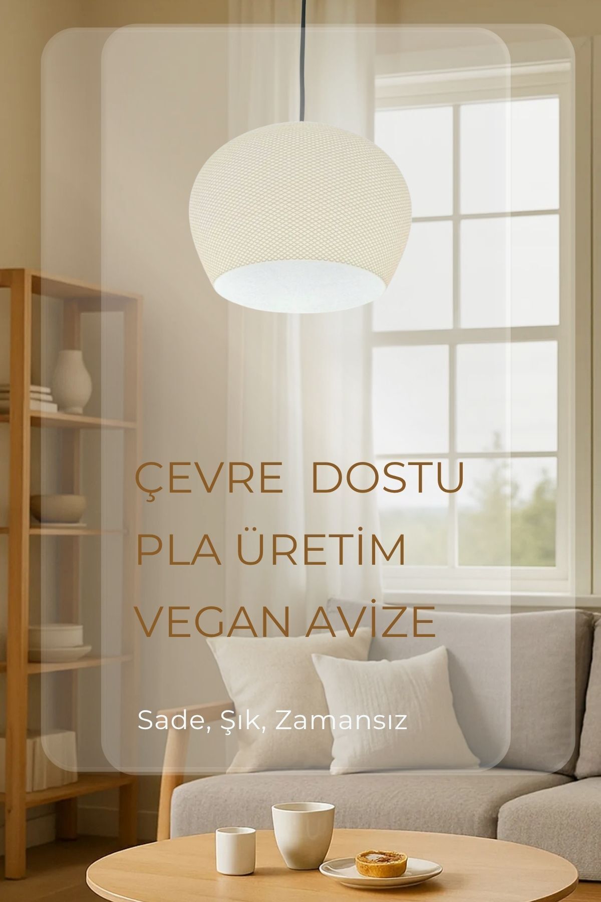 Findify Store Lüks Modern Çevre Dostu Mutfak Yatak Odası Sarkıt Tombul Avize