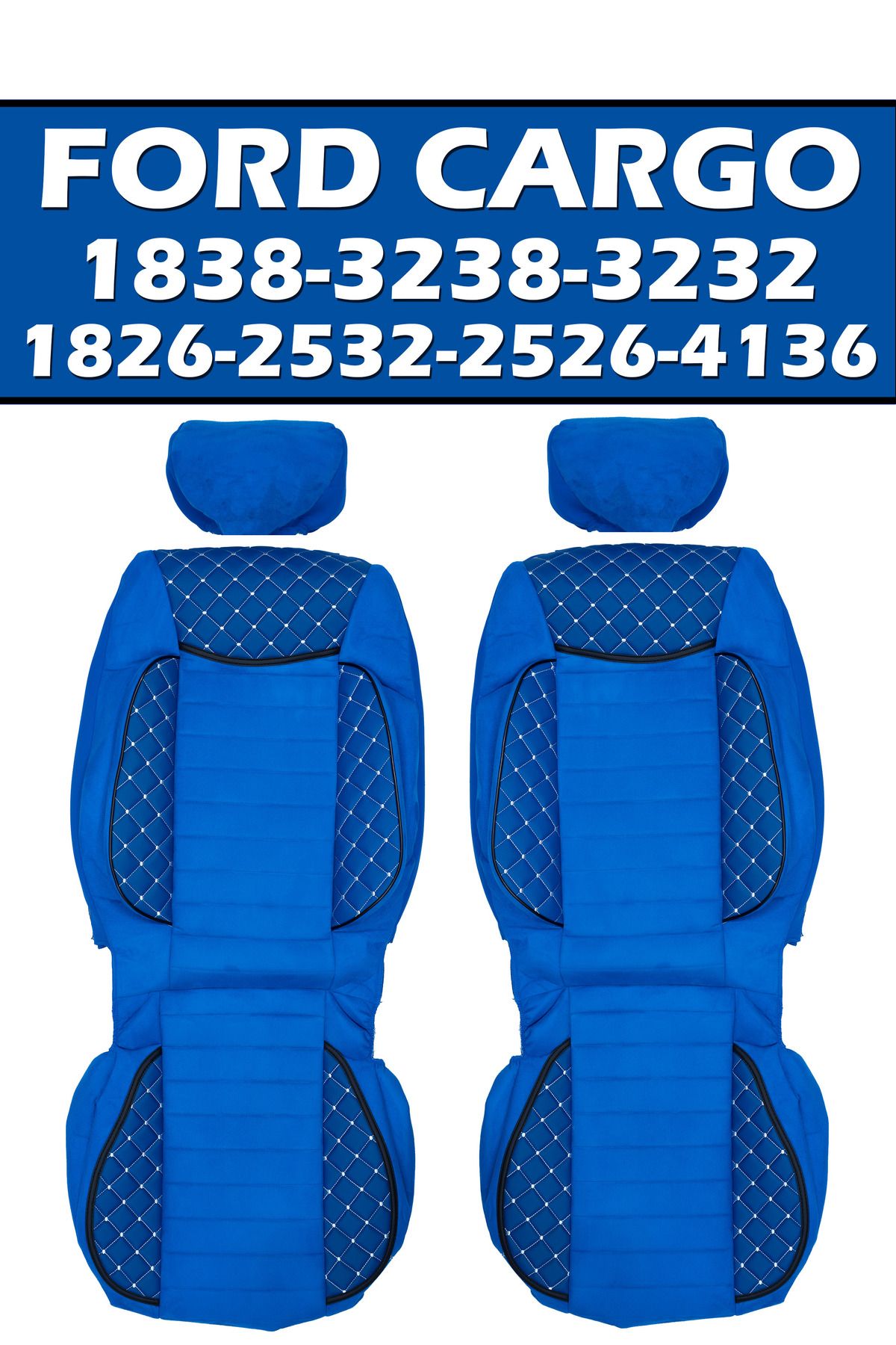 VIPTIRSHOP FORD CARGO 1838-3238-3232-1826-2532-2526-4136-4142 (2010-2025) DERİ SÜET ORTAPEDİK KOLTUK KILIFI
