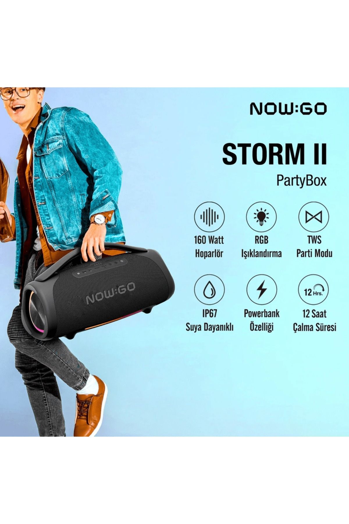 çözüm plastik NowGo Storm II Speaker
