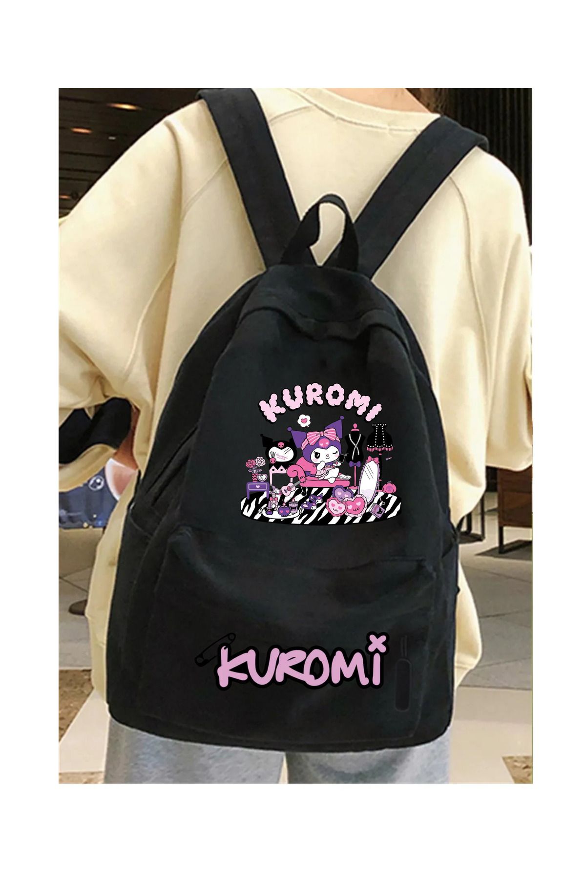 Toum Kuromi Baskılı Sırt Okul Çantası