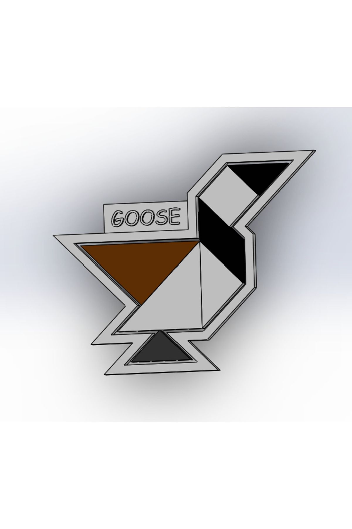 talaşoğlu Kaz tangram bulmaca