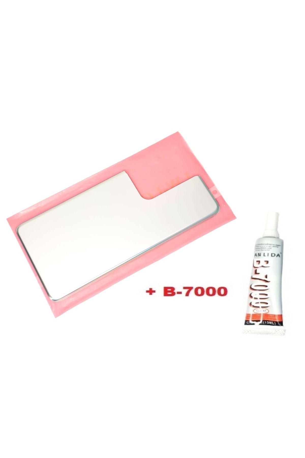 indirimplus Samsung Galaxy S21 Ultra Arka Pil Batarya Kapağı (CAM+B 7000) GRİ