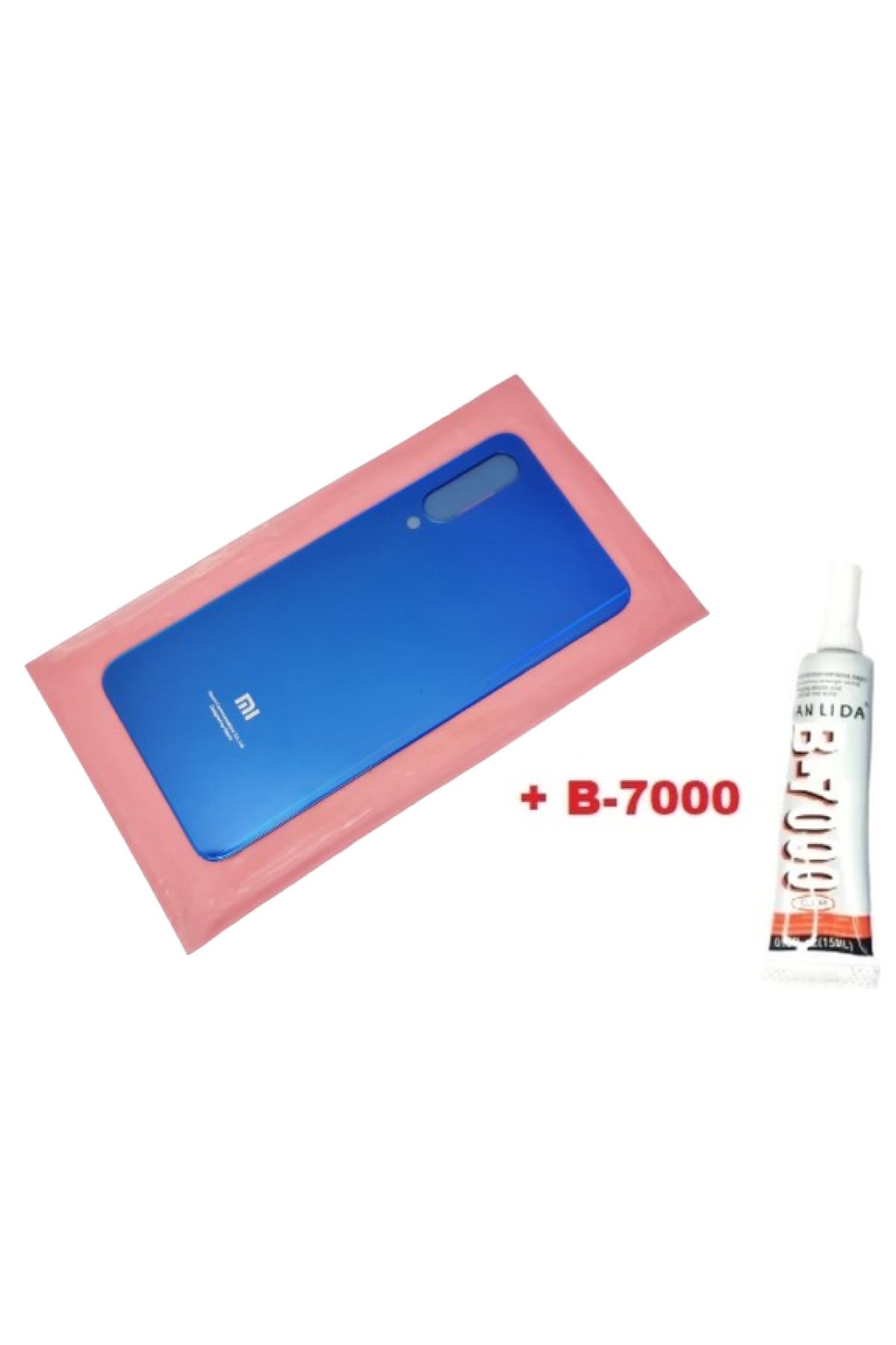 indirimplus Xiaomi Mİ 9SE Arka Pil Batarya Kapağı (CAM+B 7000) MAVİ