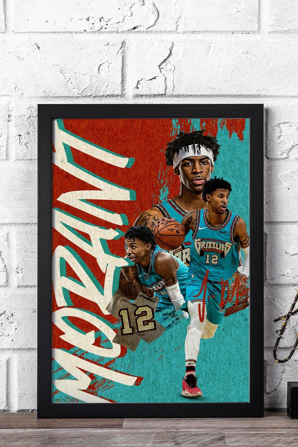 Saturn Ja Morant Çerçeveli Tablo - Basketbol NBA Posteri Tablo