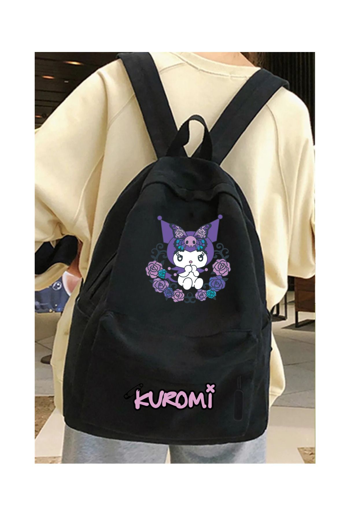Toum Kuromi Baskılı Sırt Okul Çantası