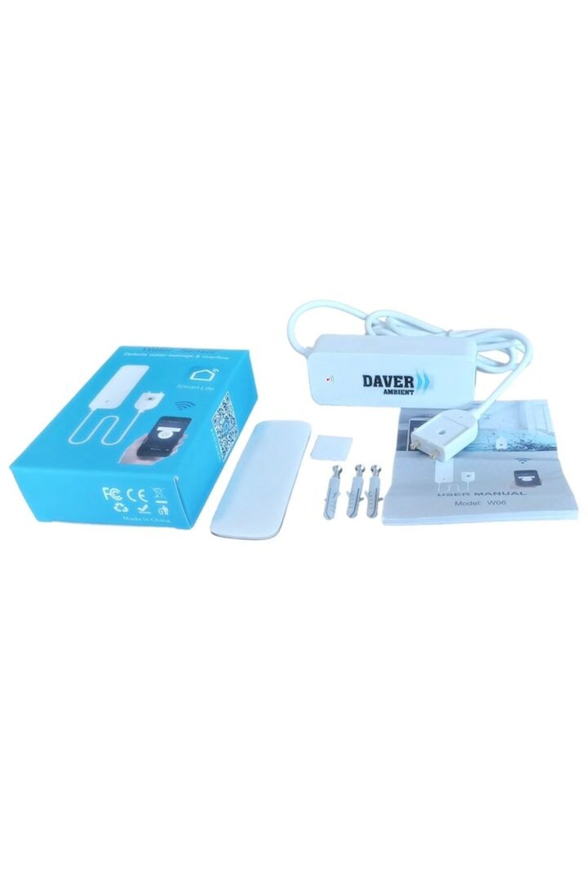 Daver-WiFi Anti-Flood Package with Smartphone Alert, Five Sensors and Servo Motor Valve by 3