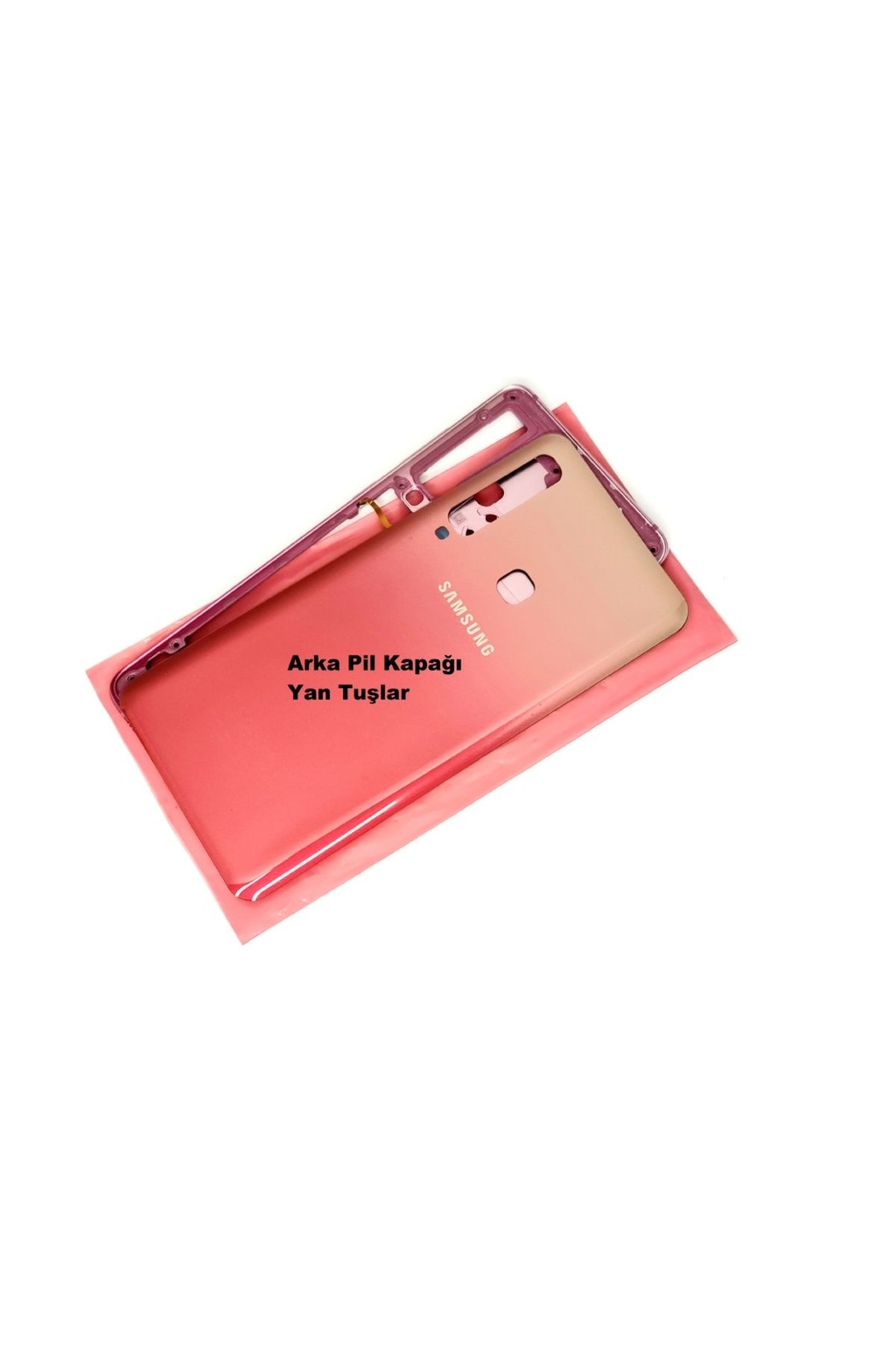 indirimplus Samsung Galaxy A9 A920 2018 Kasa Arka Pil Batarya Kapağı PEMBE