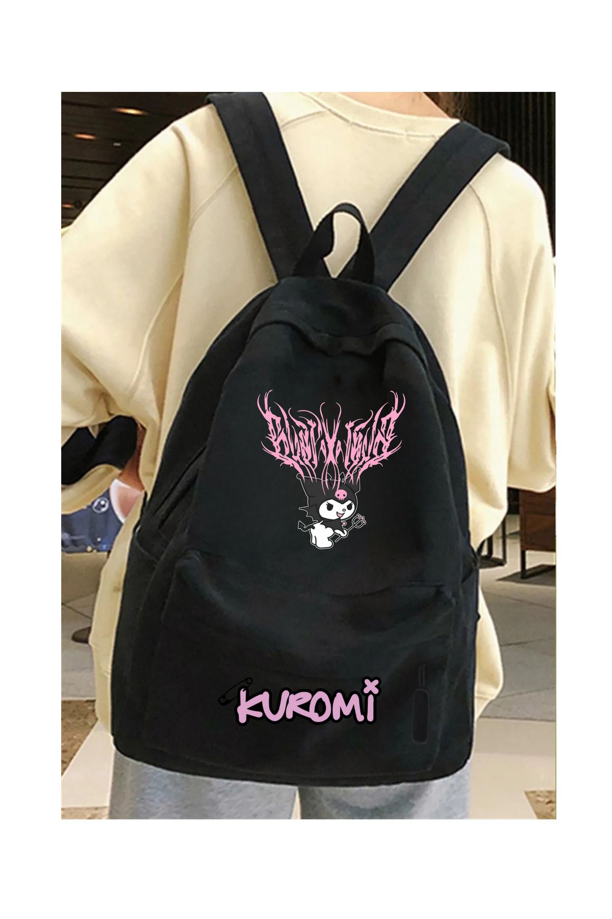 Toum Kuromi Baskılı Sırt Okul Çantası