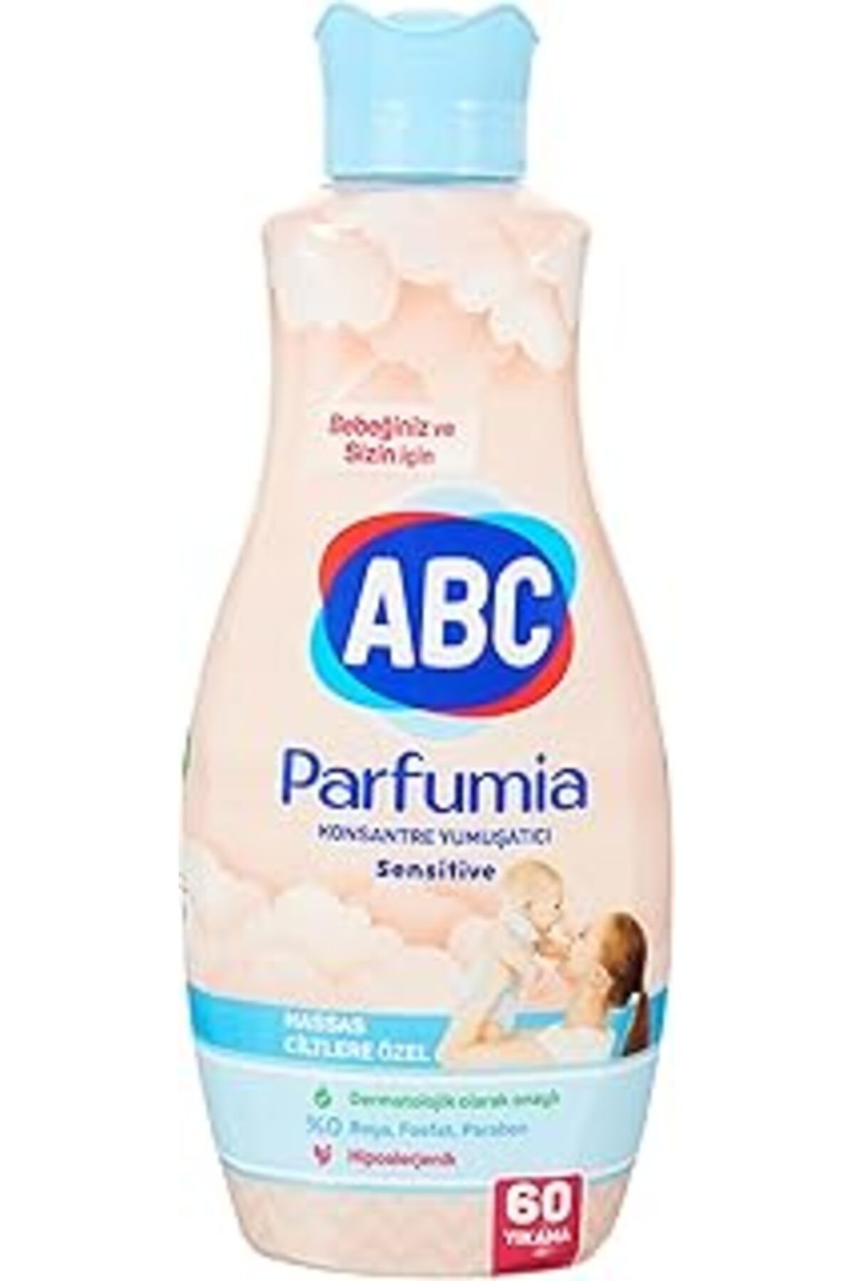 Pazarcan Abc Deterjan Parfumia Sensitive Bebeklere Özel 60 Yıkama Çamaşır Yumuşatıcısı (1 X 1440 Ml)