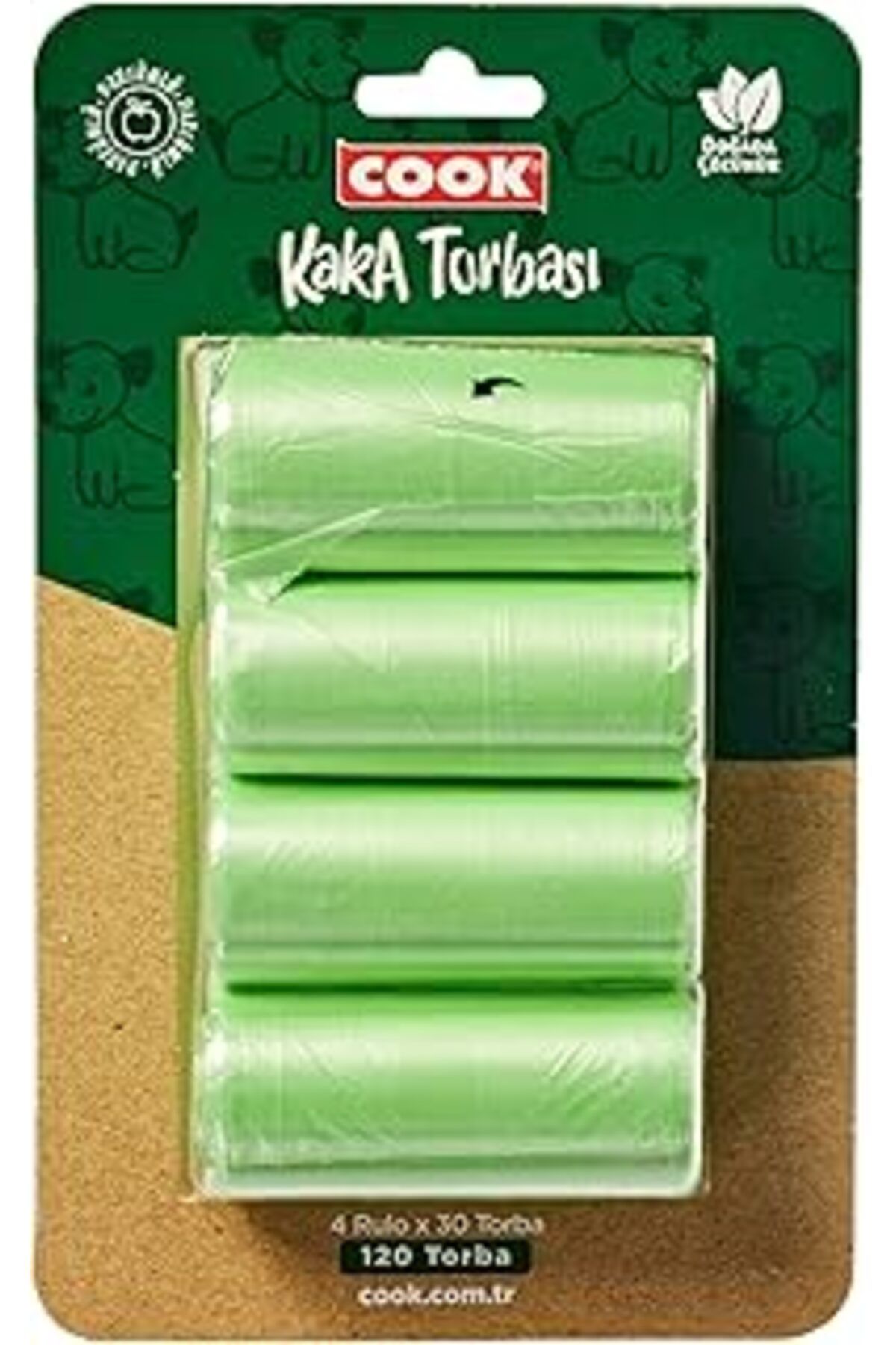 Pazarcan Cook Kaka Torbası Yedeği 30'Lu Rulo 4'Lü (Blister'Li)