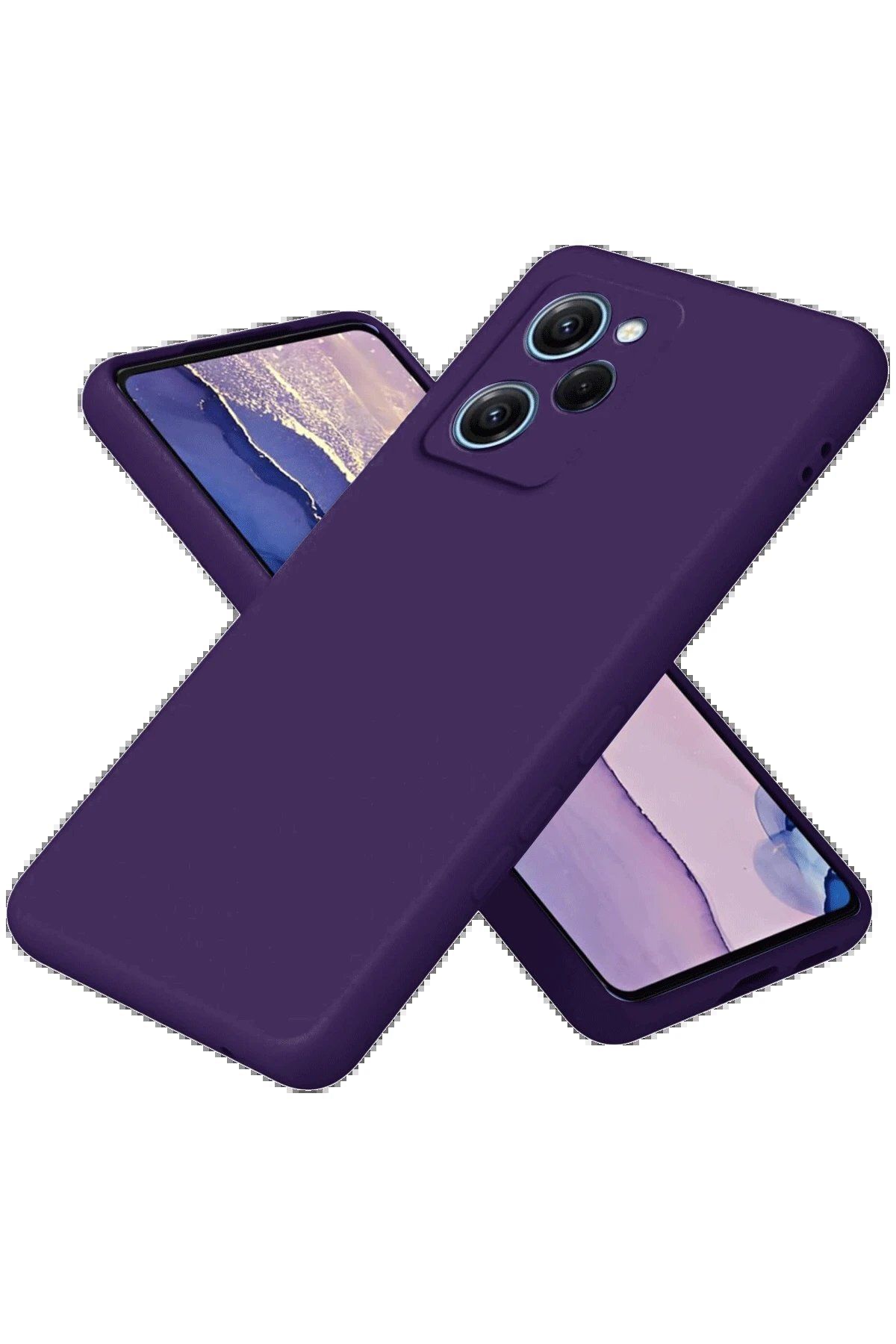 Toptan Bulurum Xiaomi Poco X5 Pro 5G Nano içi Kadife Silikon - Mor