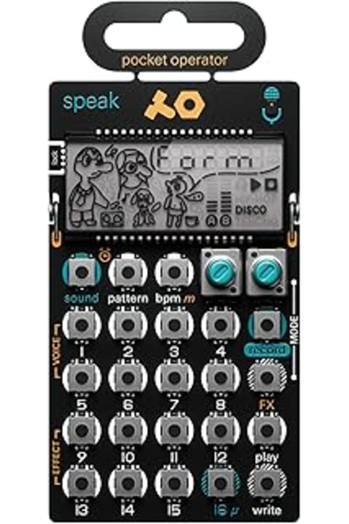 Qedii Teenage Engineering Pocket Operator Po-35 Speak Vocal, Synthesizer Ve Sequencer, Entegre Mikrofonlu