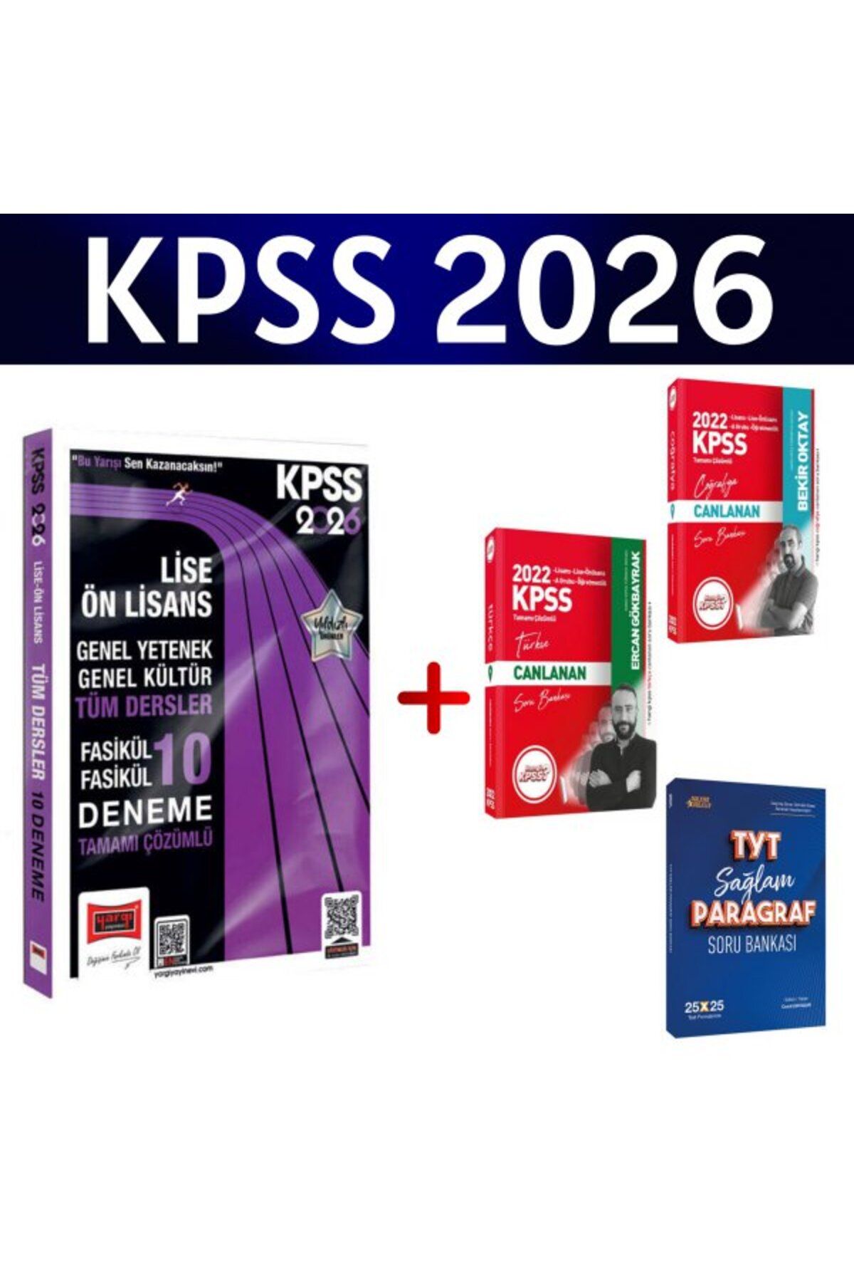 Hangi KPSS Yargı 2026 KPSS GK-GY Lise Ön Lisans Tüm Dersler Fasikül 10 Deneme + 3 Soru Bankası Hediye
