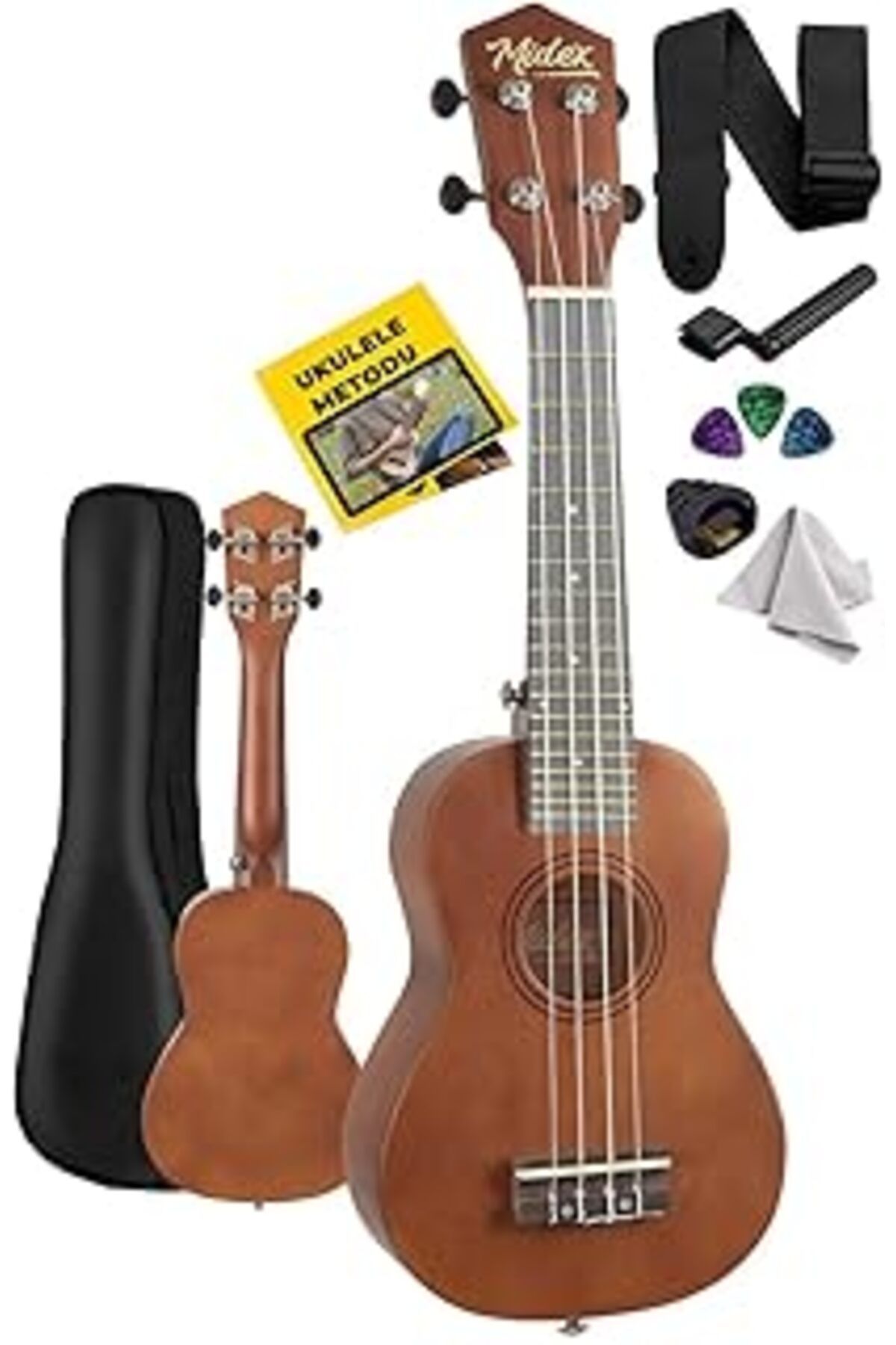 Pazarcan Midex Ukx-233m Maun Concert Ukulele (ASKI ÇANTA METOD PENA)