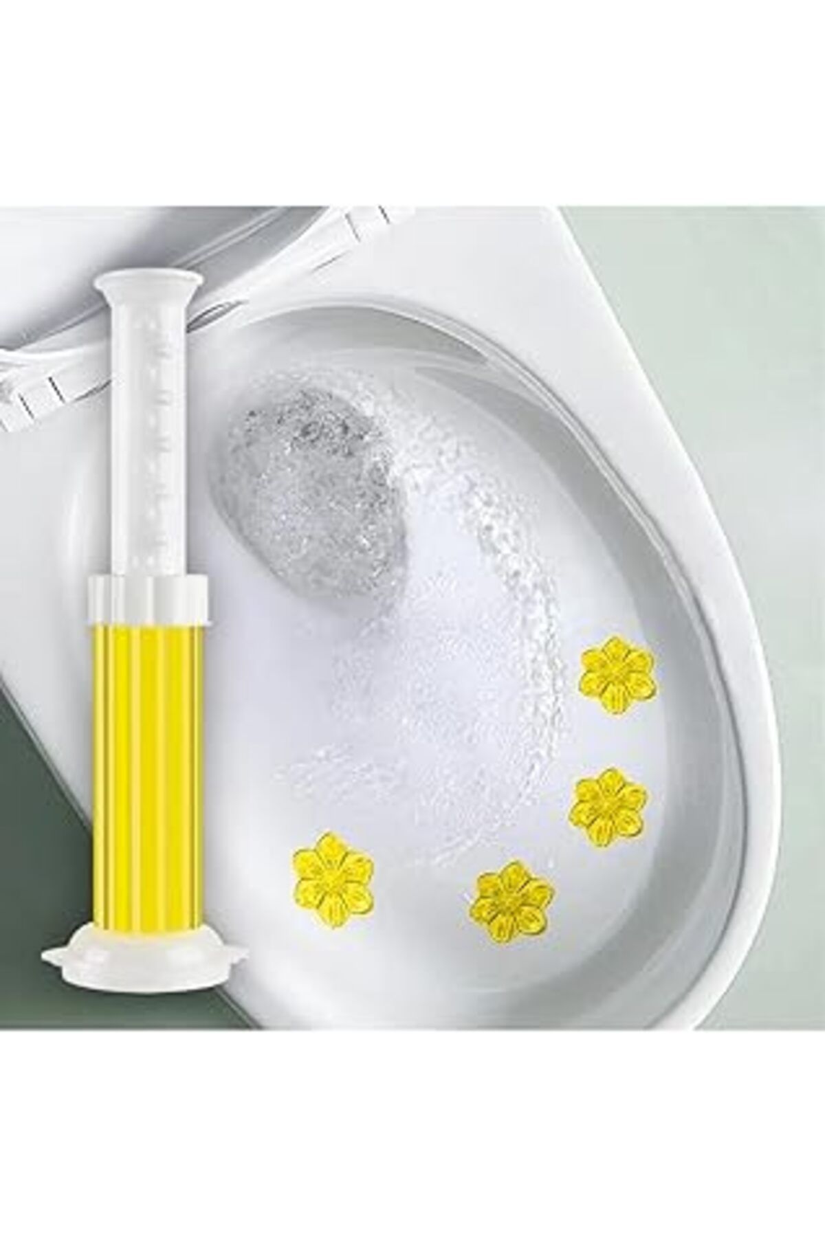 Pazarcan Tineke Wc Tuvalet Temizleme Jeli Klozet Jel Blok Koku Giderici Desenli Klozet Jeli Limon Sarı 1 Ad