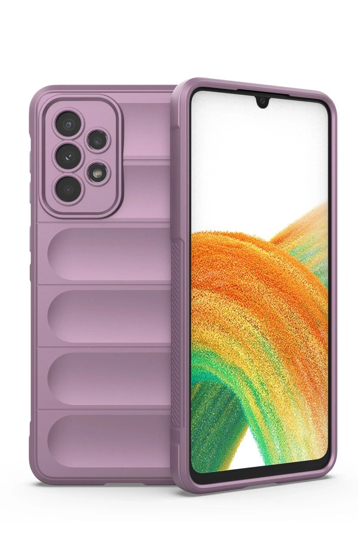 Toptan Bulurum Samsung Galaxy A33 5G Kılıf Optimum Silikon - Mor