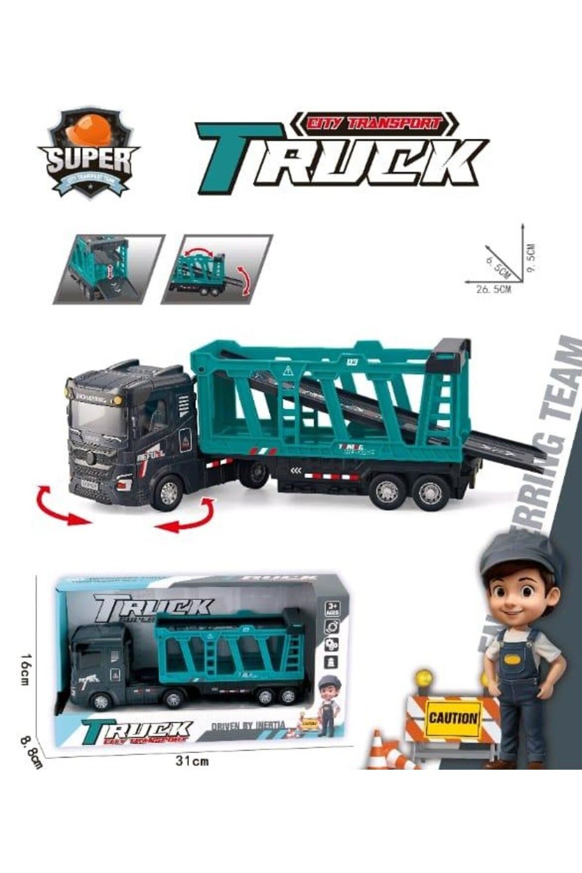 Online 25 Cm Dorse Dönebilen Sürtmeli Taşıyıcı Tır
