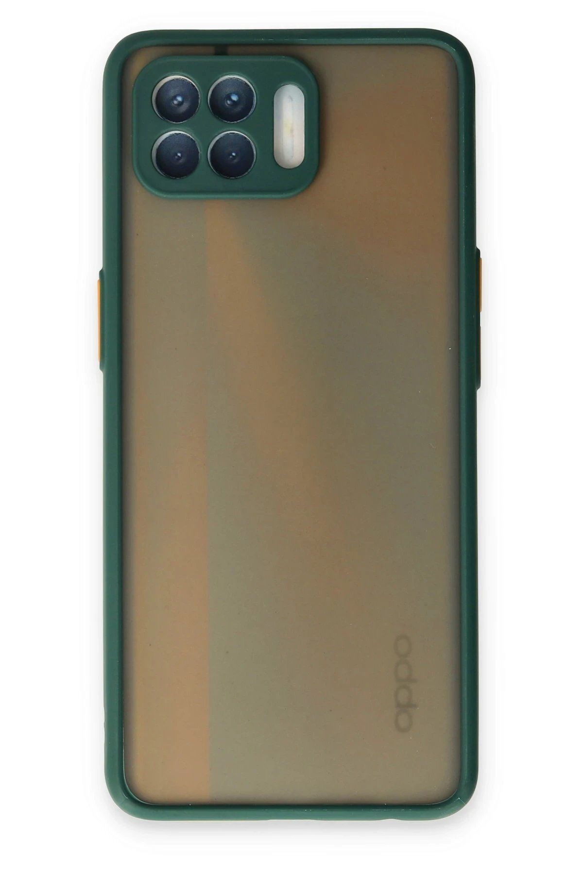 Toptan Bulurum Oppo Reno 4 Lite Kılıf Montreal Silikon Kapak - Yeşil