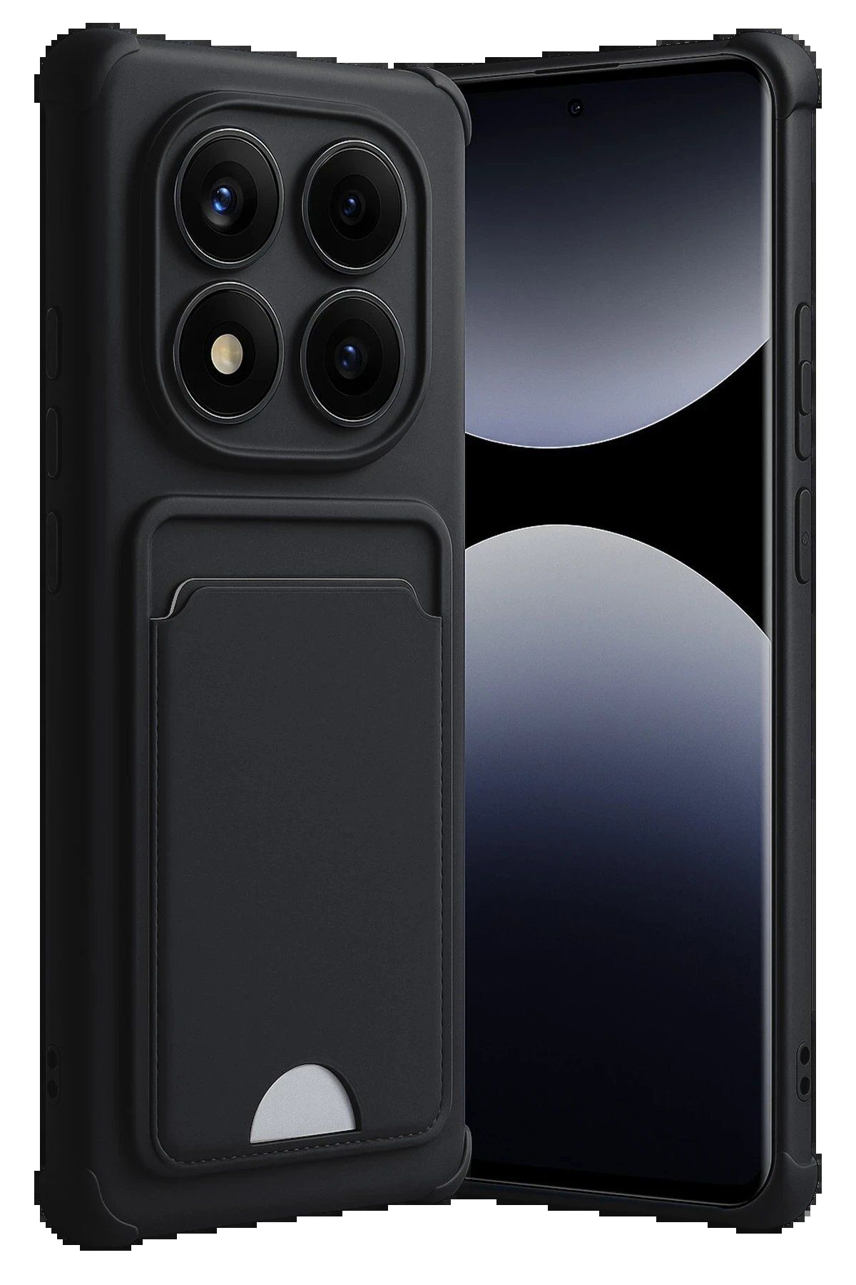 Toptan Bulurum Xiaomi Redmi Note 14 Pro Plus Kelvin Kartvizitli Silikon - Siyah