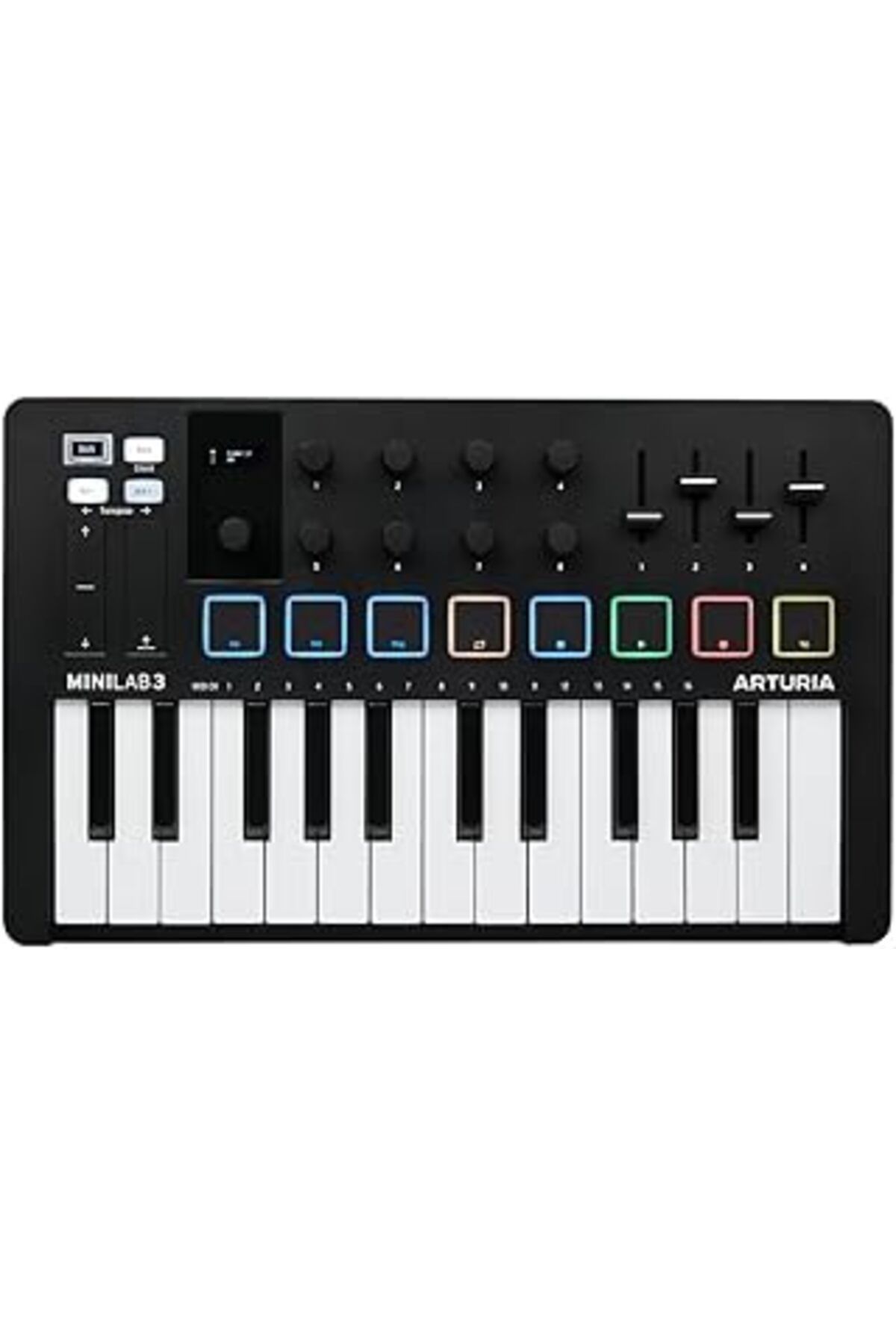 Pazarcan Arturia Minilab 3 Black, Klavye, Siyah Beyaz
